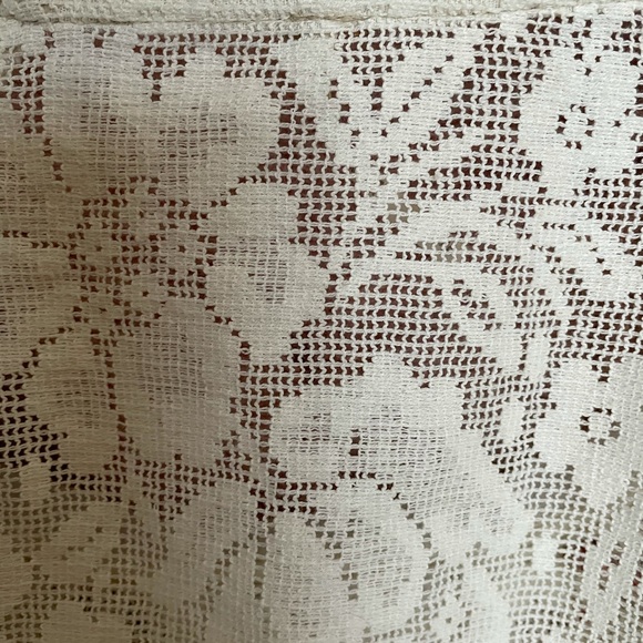 Free People Crochet Lace Oaxaca Embroidered Beach Top Boho Shirt S P - Picture 6 of 11